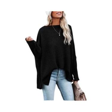 Imagem de Blusa De Ombro Tricotada Em Waffle Para Mulheres Outono 2024 Ajuste Re