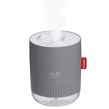 Imagem de Umidificador e Difusor de Óleos Essenciais USB 500mL com Luz Noturna Portátil Silencioso Frio Desligamento Automático para Mesa Casa Viagem Escritório
