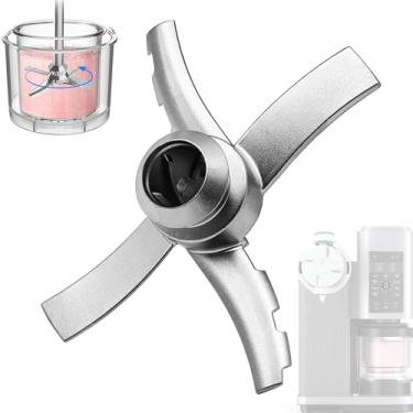 Imagem de Lâmina de reposição compatível com Ninja CREAMi Swirl Ice Cream & Soft Serve Maker NC701 NC700 NC701C Series, para acessórios de peças de reposição de lâmina Ninja Swirl, aço inoxidável, prata