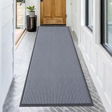 Imagem de OLANLY Tapete de porta da frente para entrada interna e externa, capacho resistente à água, resistente ao desbotamento, perfil baixo, fácil de limpar, tapetes de boas-vindas para varanda, para entrada