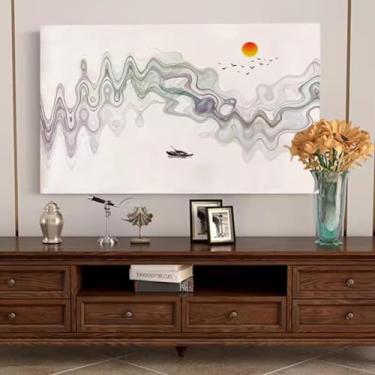 Imagem de Capa protetora universal para TV interna de 82 a 80 polegadas para tela LCD LED protetora protetora à prova de poeira para pendurar/mesa quarto sala de estar decoração1||32 polegadas