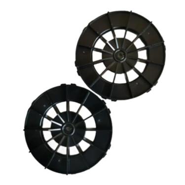 Imagem de 1 par (2 peças) de roda de aspirador de pó, compatível com HOBOT 168 188, substituição de robô de limpeza de vidro de janela