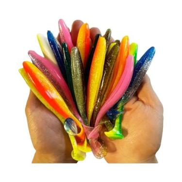 Imagem de 1-100pcs Iscas Artificiais T Tail Wobblers De Silicone Tsurinoya Para 