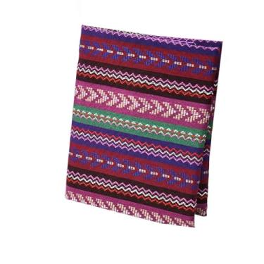 Imagem de Tecido Listrado Colorido Por Jarda, Tecidos De Estofamento Estilo Mexicano Para Cadeiras, Tecido Decorativo De Arte Étnica Minimalista Para Projetos DIY Domésticos(3#,1.5x4m/1.5x13.1ft)