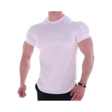 Imagem de Camiseta Esportiva Masculina De Secagem Rápida Com Gola Redonda Para V