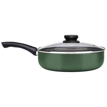 Imagem de Frigideira Funda Com Tampa Maximum Stone Panelux Verde