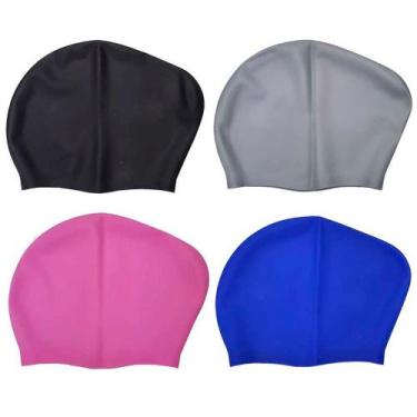 Imagem de Touca de Natação Olympport para Cabelos Volumosos - Sortido, UN