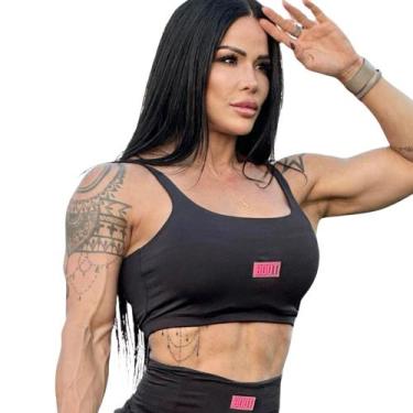 Imagem de Top New Dres Feminino Academia Aeróbico Boot Training Brasil, Preto, P