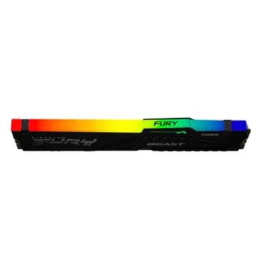 Imagem de Memória Kingston Fury Beast, 32gb, Ddr5, 5600mt/s, 1.25v, Cl 40, RGB, Desktop - Black - Kf556c40bba-32