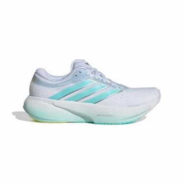 Imagem de adidas Tênis de corrida feminino Supernova Rise 3, Azul Halo/Flash Aqua/Limão Pulso, 35