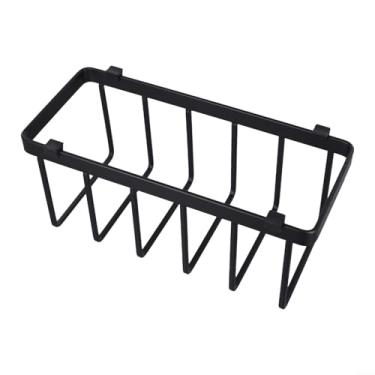 Imagem de Rack de aço inoxidável com organizador de tábua de cortar, suporte resistente à ferrugem para armário de cozinha, bancada embaixo da pia, preto (preto)