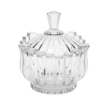 Imagem de Potiche Bomboniere Baleiro Bala De Vidro Decoração Com Tampa 900ml - C