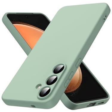 Imagem de Capa de telefone adequada para Samsung Galaxy S25 FE 5G [capa de silicone líquido] [interior de microfibra] capa à prova de choque líquido gel de silicone de borracha para Samsung Galaxy S25 FE 5G