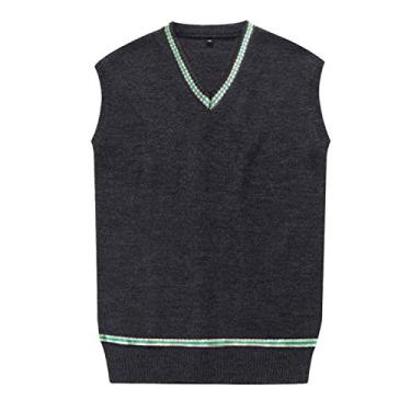 Imagem de Cosplay Costumes – Colete masculino e feminino para outono e inverno, Suéter verde, P