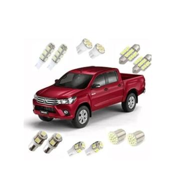 Imagem de Kit Lâmpadas Led Sw4 E Hilux 2005 Até 2015 Tipo Xenon
