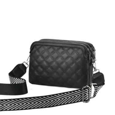Imagem de Xiaoyu Bolsas pequenas transversais femininas fashion bolsa de celular feminina com vários bolsos bolsas de ombro carteira leve, Preto 2, Bolsa de mão