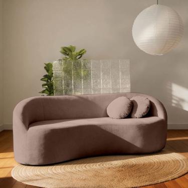 Imagem de Sofá 2 Lugares Orgânico 160cm Fava CabeCasa MadeiraOriginals Marrom