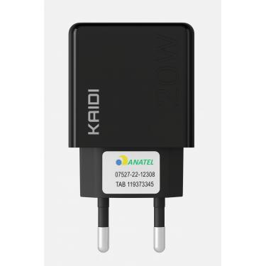 Imagem de Adaptador Turbo Preto / Carregador Universal Bivolt com Cabo C