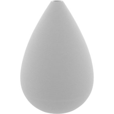 Imagem de Vaso Decorativo Enfeite Casa Cerâmica 15x14x14cm Branco