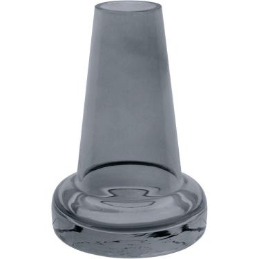 Imagem de Vaso Decorativo Enfeite Casa Home&co Vidro 14x9x9cm Cinza