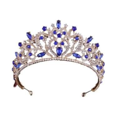 Imagem de Tiara De Diamante Princesa, Coroa Balok Para Noivas, Acessórios De Est