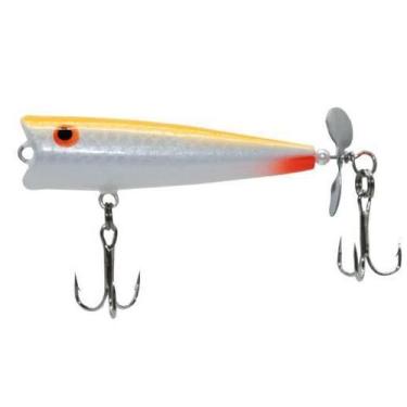 Imagem de Isca Artifical Madeira Popper 6Cm Com Helice E 2 Garateias A - Shopdap