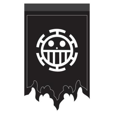 Imagem de Flâmula One Piece Trafalgar Law Decoração De Parede Geek - GS