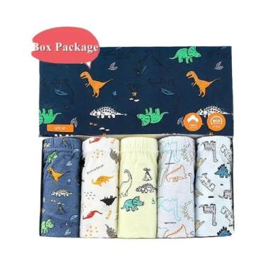 Imagem de Conjunto De Roupa Íntima Para Meninos Com 5 Peças, Cuecas De Algodão R