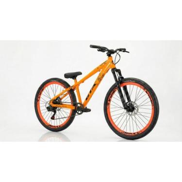 Imagem de Bicicleta Aro 26 Freeride GTA Rebel 1X1 Freio a Disco, Laranja 3