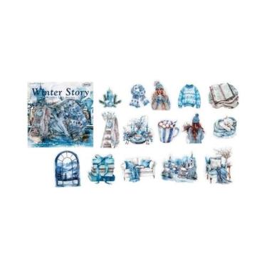 Imagem de Adesivos De Paisagens De Inverno 30pcs, Decorativos E Estéticos Para S