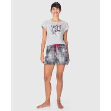 Imagem de Pijama Manga Curta Feminino Algodão Malwee Ref. 120750-Feminino