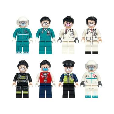 Imagem de Bonecos Humanoides Miniatura Para Crianças, Brinquedos De Blocos De Mo