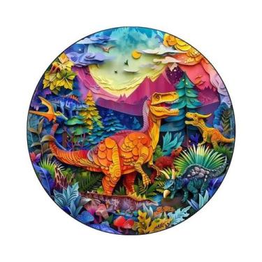 Imagem de Quebra-Cabeça De Animais De Madeira: Gato Branco, Cavalo, Coruja - Bri