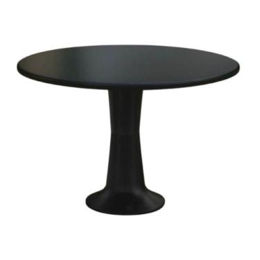Imagem de Mesa Redonda Luna 100cm Em Polipropileno Preto Acrilys