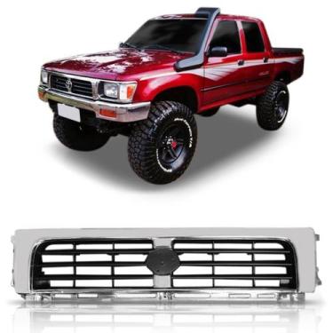 Imagem de Grade Central Hilux 4x2 1992 1993 1994 1995 Até 2001 Cromada - SP ACES