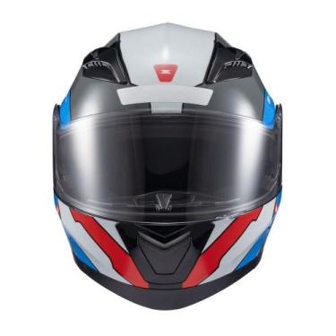 Imagem de Capacete Texx Escamot Gladiator V3 Reisen Azul Verm Branc 58