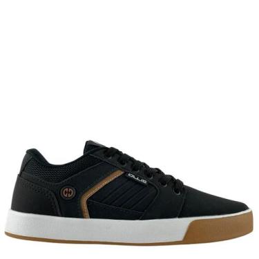 Imagem de Tênis Casual Ollie Masculino Baixo Monster3 Antiderrapante, Preto, 40