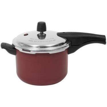 Imagem de Panela de Pressão Tramontina Antiaderente - Vermelha 4,5L Vancouver, 4