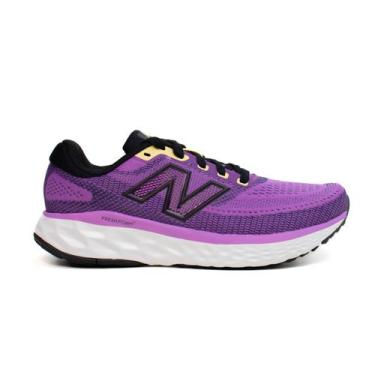 Imagem de Tênis New Balance Fresh Foam X Evoz V4 Feminino, 36, Roxo