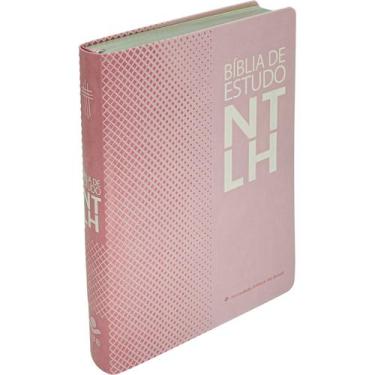 Imagem de Bíblia de Estudo NTLH  Tamanho Portátil  Rosa - Sociedade Bíblica do B