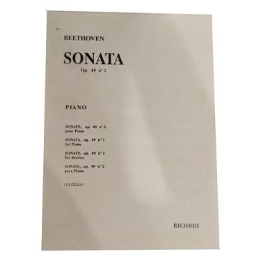 Imagem de Livro beethoven sonata op.49 n.2 piano rev. casella
