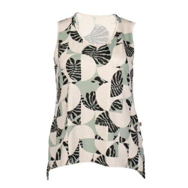 Imagem de Blusa Feminina Bruna e Bia Plus Size Sobre Legging Estampada, Multicol