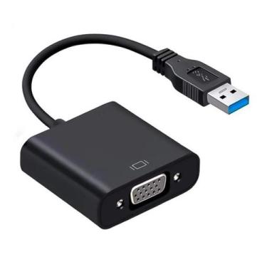 Imagem de Cabo Adaptador Conversor USB 3.0 para VGA Fêmea F3 - DEX