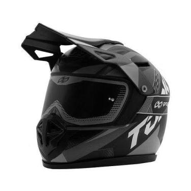 Imagem de Mini Capacete Cofre Pro Tork Edition Cross, Cinza