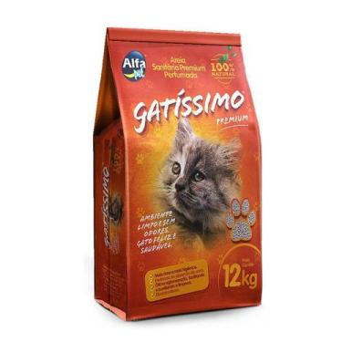Imagem de Areia Higiênica para Gatos Gatíssimo Perfumada 12kg - Gatissimo