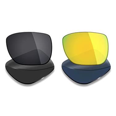 Imagem de 2 pares de lentes polarizadas de substituição da Mryok para óculos de sol Oakley Deviation – Opções