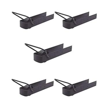 Imagem de Kit 5 Pares de Trinco Correr Porteira Com Rodinha 350x70mm