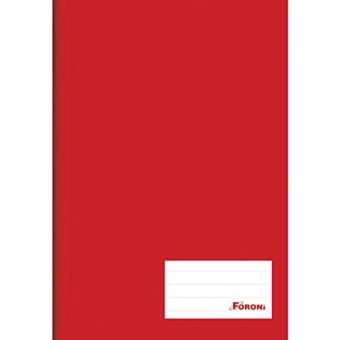 Imagem de Caderno Brochura Universitário Capa Dura 96 Folhas Foroni - Vermelho