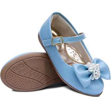 Imagem de Sapatilha Popidi Infantil Menina Laço Perola 02.25 (Azul Bebe, BR, Bebê, Numérico, 18)