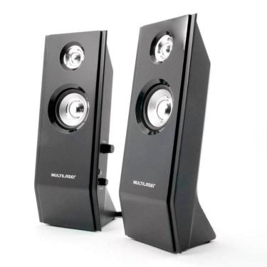 Imagem de Caixa De Som 2.0 Multilaser 8W Black Piano Sp091